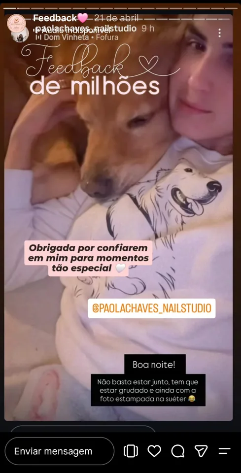 Sweat personalizada com fotografia de cão